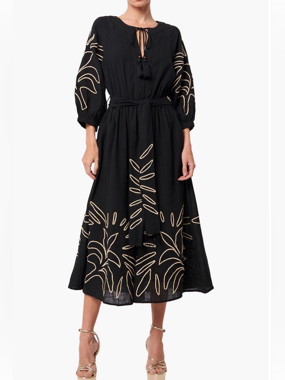 CIEBON Eliza Embroidered A-Line
Dress